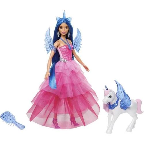 Barbie avec sa licorne fashion